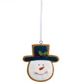 Игрушка подвесная из полирезины / 8x7,5x1,3см арт.93206