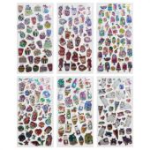 Наклейки гелевые "Любимые блестки", 17,5х9 см, ассорти 6 видов, FUNSTER (ФАНСТЕР), 666104