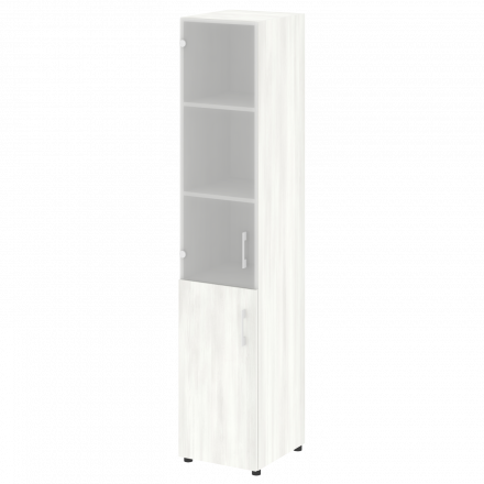 Yalta Шкаф узкий LT.SU-1.2 (L) Снежная патина 400*450*1987