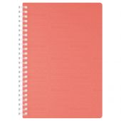 Бизнес-тетрадь A5, 80л., Berlingo "Your Way", клетка, на силиконовом гребне, 80г/м2, пластик обложка 600мкм, коралловая