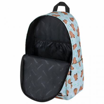 Рюкзак HEIKKI POSITIVE (ХЕЙКИ) универсальный, карман-антивор, "Capybara", 42х28х14 см, 272548