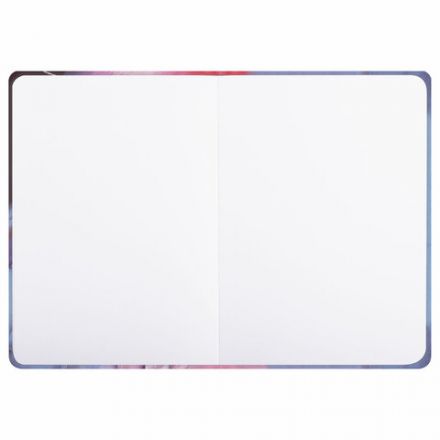 Скетчбук, белая бумага 120 г/м2, 145х203 мм, 80 л., резинка, твердый, BRAUBERG ART DEBUT "Фламинго", 114584