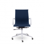 Кресло СН-300 Кайман Н soft хром Ср S-0419 (темно-синий)