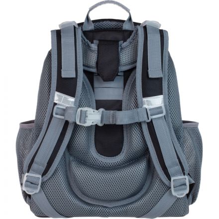 Ранец Комус Класс Basic Котик, клетка красный , 2 отд, эргоном спинка