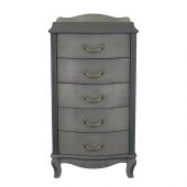 Комод Leset "Джульетта" узкий (5 ящ.), Серый ясень