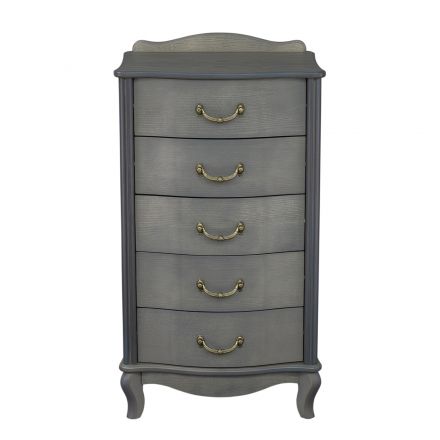 Комод Leset "Джульетта" узкий (5 ящ.), Серый ясень