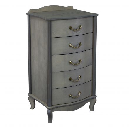 Комод Leset "Джульетта" узкий (5 ящ.), Серый ясень