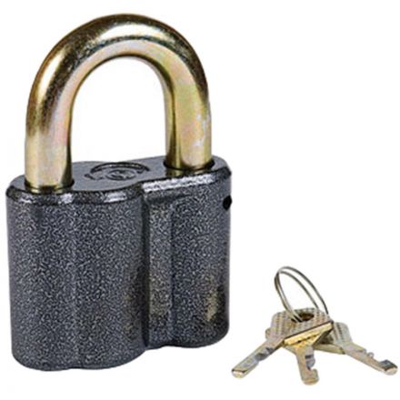 Замок навесной_УЗК Чебоксары ВС 2-М1 (104xd=14) силумин серый (3кл)