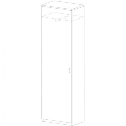 Шкаф PT Арго для одежды узкий А-308 Н орех гварнери 97931