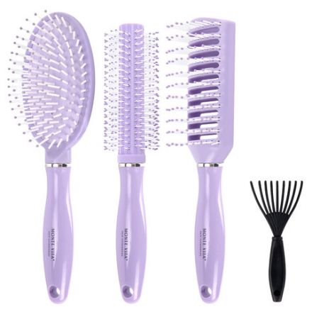 Расческа для волос НАБОР 3 шт + щетка для чистки В ПОДАРОК MONTE VITA (МОНТЕ ВИТА), 457436