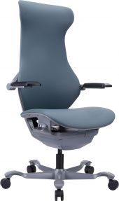 Эргономичное кресло Everprof Atom Grey Экокожа Серый