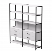 Набор стеллажных систем №7 Everprof EVO 1635x385x1840 Белый/Черный