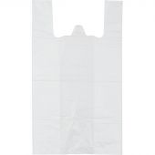 Пакет-майка ПНД белый 15 мкм (30+18х55 см, 100 штук в упаковке)