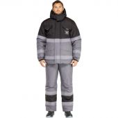 Костюм рабочий зимний мужской з50-КПК СОП сер/черн р.60-62/182-189 Костюм рабочий зимний мужской з50-КПК СОП сер/черн р.60-62/182-189