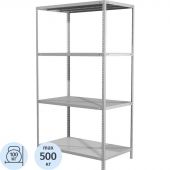 Стеллаж металлический 0MX_MS Standart 185/100x50/4 полки Стеллаж металлический 0MX_MS Standart 185/100x50/4 полки