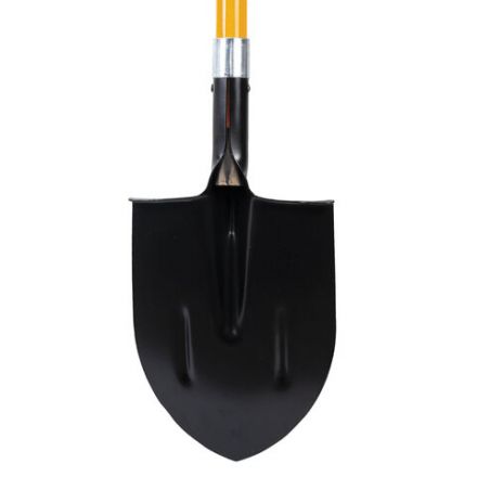 Лопата штыковая стальная 21х29 см, ОБЩАЯ ДЛИНА 115 см, черенок стекловолокно, V-ручка, RABBITEX (РАББИТЕКС) "FIBERGLASS", 700477