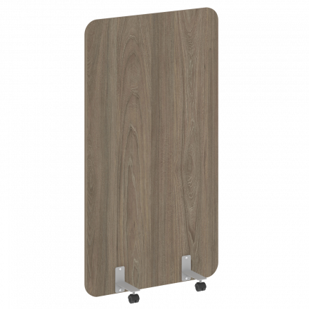 R-line Перегородка на металлических опорах, на роликах DP.R-100-180 Вяз/Серый металл 1000*18*1800