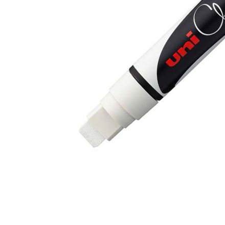 Маркер меловой Uni Chalk белый (толщина линии 15 мм)