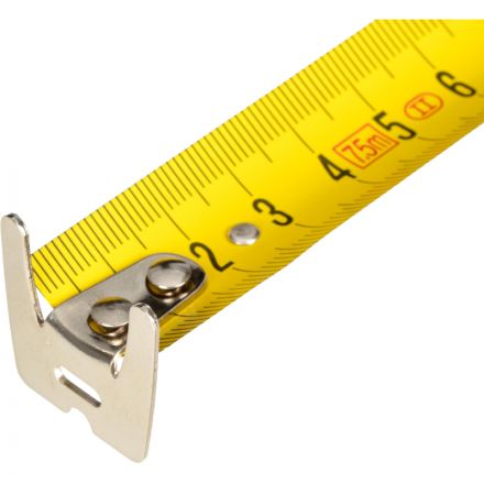 Рулетка 7,5мх25 мм с автостопом  TOPFORT Prof