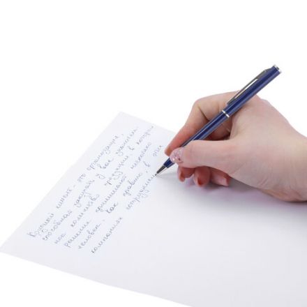 Ручка подарочная шариковая BRAUBERG "Delicate Blue", корпус синий, узел 1 мм, линия письма 0,7 мм, синяя, 141400