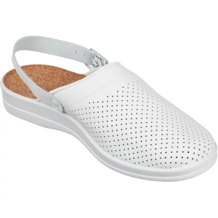 Сабо Ионел муж.нат.кожа цв.белый, пробковая стелька (р.42) (95480108)