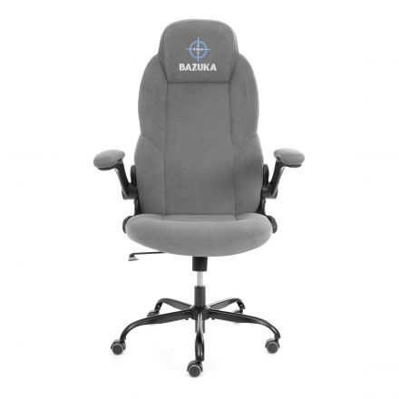 Кресло BAZUKA metalBL велюр, серый, 29