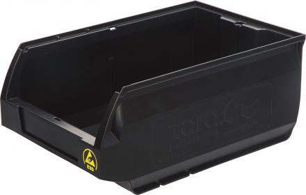 Ящик Milano 350х230х150 PP, черный антистатичный