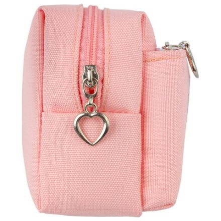 Пенал мягкий ЮНЛАНДИЯ, 2 отделения, полиэстер, "Bunny", розовый, 20х7х9 см, 228988