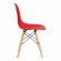 Стул CINDY (EAMES) (mod. 1801) дерево бук/металл/сиденье пластик, 45x51x82 см, Red (красный)