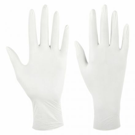 Перчатки латексные смотровые SFM Grip-Surface/ L 254 SC, Германия, 50 пар (100 штук), размер 6-7, S (малый)