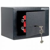 Сейф мебельный DASWERK (ДАСВЕРК) SC-170KL (170х230х170 мм), ключевой замок, графит, 291337
