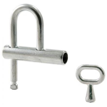 Замок навесной УЗК Аллюр ВС-3КА (65xd=7) сталь хром (1секр/блистер/1кл)