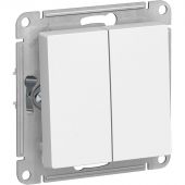 Выключатель 2-кл. СП AtlasDesign 10А IP20 (сх. 5) 10AX бел. SE ATN000151