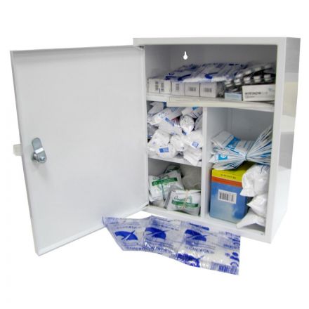 Аптечка первой помощи коллективная ФЭСТ настенная (до 100 человек) (металл) № 3.3