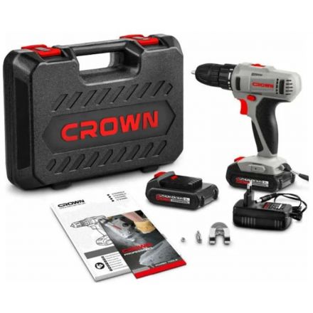 Дрель-шуруповерт аккумуляторная CROWN CT21052LH-1.5 BMC