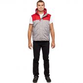 Жилет утепленный цв. серый/красный р. 52/170-176 Жилет утепленный цв. серый/красный р. 52/170-176