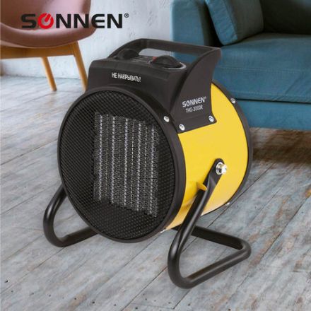 Тепловая пушка электрическая SONNEN THG-3000R, 3 кВт, 220В, керамический нагреватель, 456193 Тепловая пушка электрическая SONNEN THG-3000R, 3 кВт, 220В, керамический нагреватель, 456193