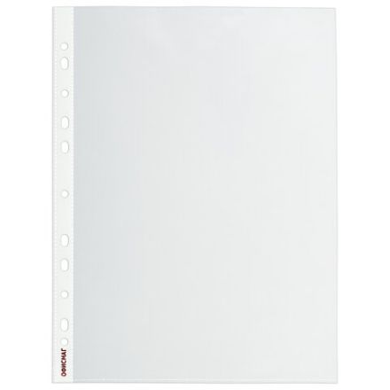 Папки-файлы перфорированные, А4, ОФИСМАГ "ПРЕМИУМ", комплект 100 шт., гладкие, 38 мкм, 224601