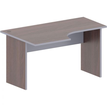 Стол Easy B левый (438,259) темный дуб/серый (560/570) Ш1400 Стол Easy B левый (438,259) темный дуб/серый (560/570) Ш1400