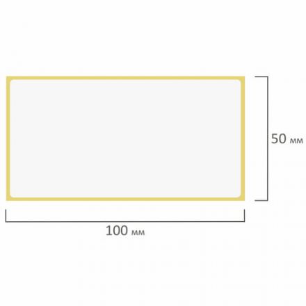 Термоэтикетки ЭКО, 100х50 мм, 500 этикеток в ролике, 115618 Термоэтикетки ЭКО, 100х50 мм, 500 этикеток в ролике, 115618
