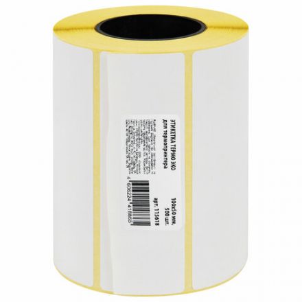 Термоэтикетки ЭКО, 100х50 мм, 500 этикеток в ролике, 115618 Термоэтикетки ЭКО, 100х50 мм, 500 этикеток в ролике, 115618