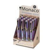 Ручка шариковая BRUNO VISCONTI "MONACO PEARL", СИНЯЯ, лавандовый корпус, линия 0,4 мм, 20-0125/82