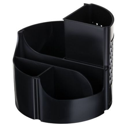 Подставка-органайзер STAFF Basic, 120х120х110 мм, 5 отделений, черная, 237949 Подставка-органайзер STAFF Basic, 120х120х110 мм, 5 отделений, черная, 237949