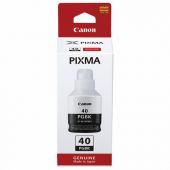 Чернила CANON (GI-40BK) для СНПЧ Pixma G5040/G6040/GM2040, черные, ресурс 6000 страниц, оригинальные, 3385C001