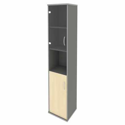 Riva Шкаф высокий узкий левый А.СУ-1.4 (L) Клён металлик 404*365*1980