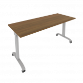 Mobile System Стол складной мобильный СМ-6 Орех/Тёмно-серый металл 1600*650*757 Mobile System Стол складной мобильный СМ-6 Орех/Тёмно-серый металл 1600*650*757