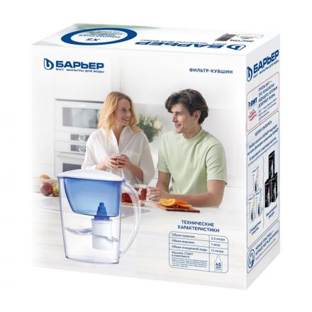 Фильтр-кувшин Барьер Extra индиго 2.5 литра (артикул производителя В091Р00)