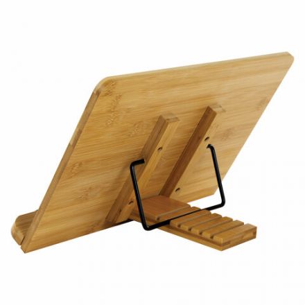 Подставка для книг и планшетов большая бамбуковая BRAUBERG, 34х24 см, регулируемый наклон, 237896 Подставка для книг и планшетов большая бамбуковая BRAUBERG, 34х24 см, регулируемый наклон, 237896
