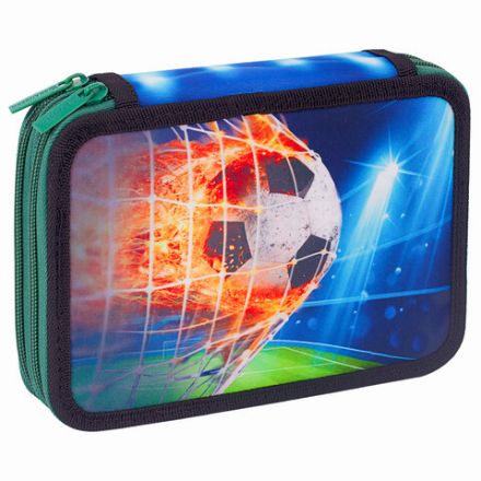 Пенал BRAUBERG, 2 отделения, полиэстер, 21х14 см, "Fire football", 270322 Пенал BRAUBERG, 2 отделения, полиэстер, 21х14 см, "Fire football", 270322