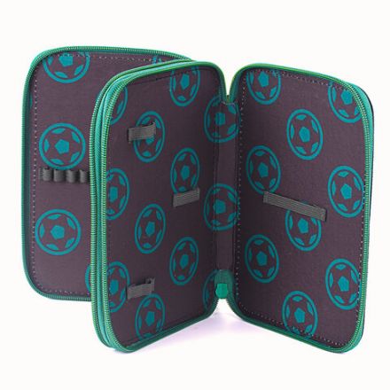 Пенал BRAUBERG, 2 отделения, полиэстер, 21х14 см, "Fire football", 270322 Пенал BRAUBERG, 2 отделения, полиэстер, 21х14 см, "Fire football", 270322